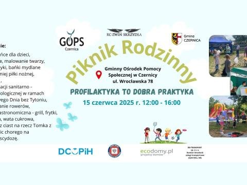 Serdecznie zapraszamy Mieszkańców gminy Czernica na Piknik Rodzinny do Czernicy!