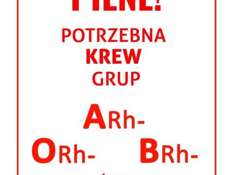 🩸 POTRZEBNA KREW – TWOJA POMOC MOŻE URATOWAĆ ŻYCIE! 🩸