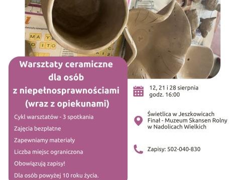 Biblioteka w Jeszkowicach zaprasza na warsztaty ceramiczne