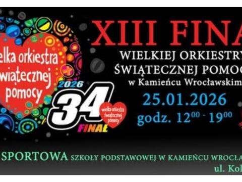 XIII Finał Wielkiej Orkiestry Świątecznej Pomocy zbliża się wielkimi krokami!
