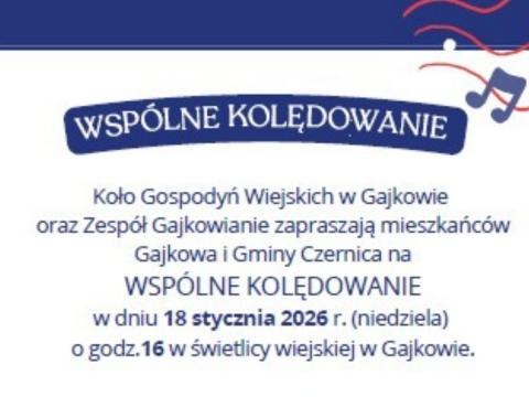 WSPÓLNE KOLĘDOWANIE