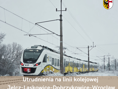Uwaga! Utrudnienia na linii kolejowej Jelcz-Laskowice – Dobrzykowice Wrocławskie - Wrocław