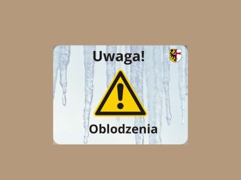 Ostrzeżenie meteorologiczne – oblodzenia (1. stopień)