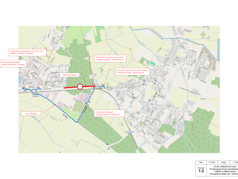 Uwaga - Rozpoczęła się przebudowa ul. Wrocławskiej w Chrząstawie Małej