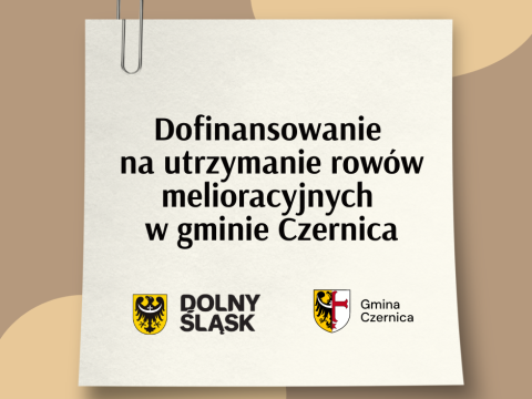 Dofinansowanie na utrzymanie rowów melioracyjnych w gminie Czernica