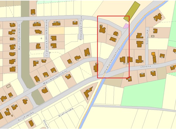 mapa j. kochanowskiego Dobrzykowice.jpg