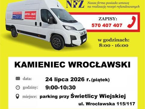 Bezpłatne badania wzroku w Kamieńcu Wrocławskim