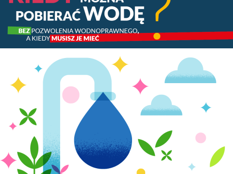 Pobór wód bez pozwolenia tylko do określonego limitu. Wody Polskie przypominają zasady