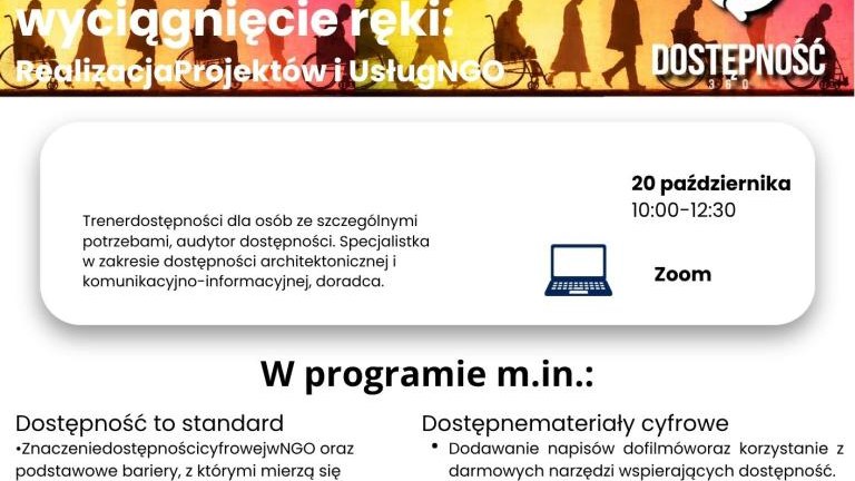 Ada Kempka Trener dostępności dla osób ze szczególnymi potrzebami, audytor dostępności. Specjalistka w zakresie dostępności architektonicznej i komunikacyjno-informacyjnej, doradca. Łukasz Wolff O(1).jpg