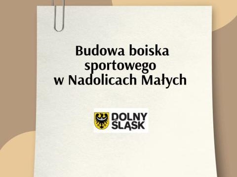 Budowa boiska sportowego w Nadolicach Małych – podpisanie umowy o dofinansowanie