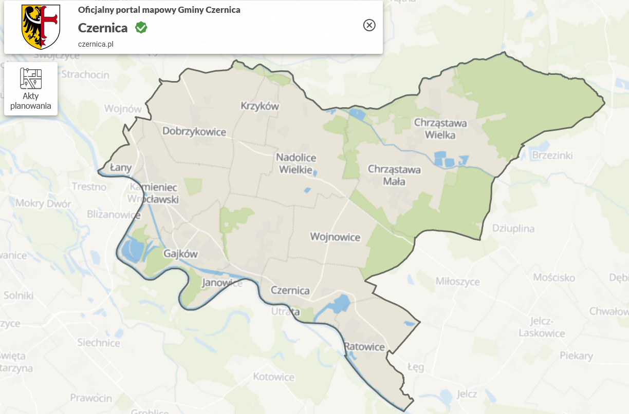 Oficjalny portal mapowy Gminy Czernica