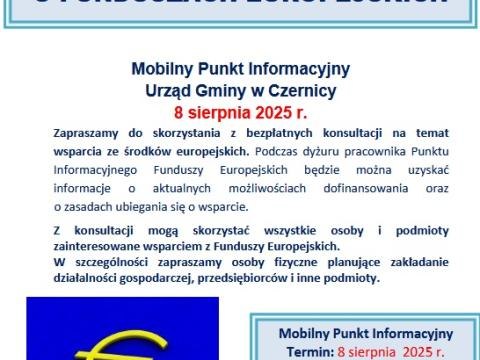 Mobilny Punkt Informacyjny w Urzędzie Gminy Czernica – 8 sierpnia 2025 roku