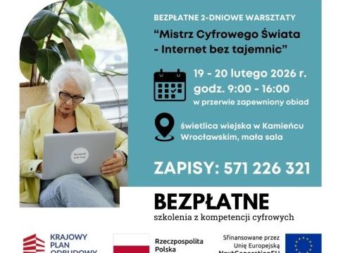 Szkolenie pt. "Mistrz Cyfrowego Świata - Internet bez tajemnic"